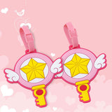 Cute Cartoon Star Wing Magic Wand Suitcase Luggage Tag