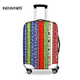 INSTANTARTS Colorful Striped Luggage Covers Travel Suitcase Protective