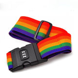 1pcs Rainbow Travel Luggage Suitcase Strap with 3 Digits